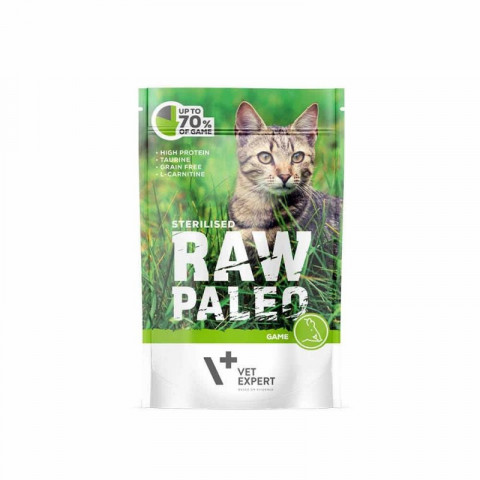 RAW PALEO Adult Cat Sterilized Venison - mokré krmivo pro kočky - 100 g - Fotogalerie 1