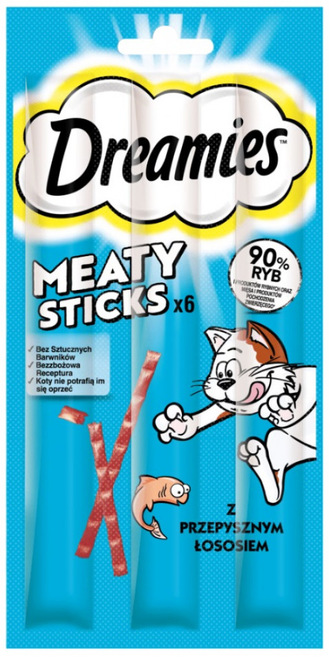 DREAMIES Meaty Sticks Salmon - pamlsek pro kočky - 30 g - Fotogalerie 1