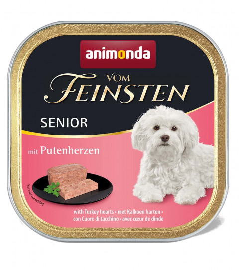 ANIMONDA vom Feinsten Senior Krůtí srdce - mokré krmivo pro psy - 150 g - Fotogalerie 1