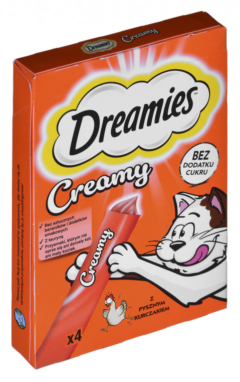 DREAMIES Creamy Chicken - pamlsek pro kočky - 4x10 g - Fotogalerie 4