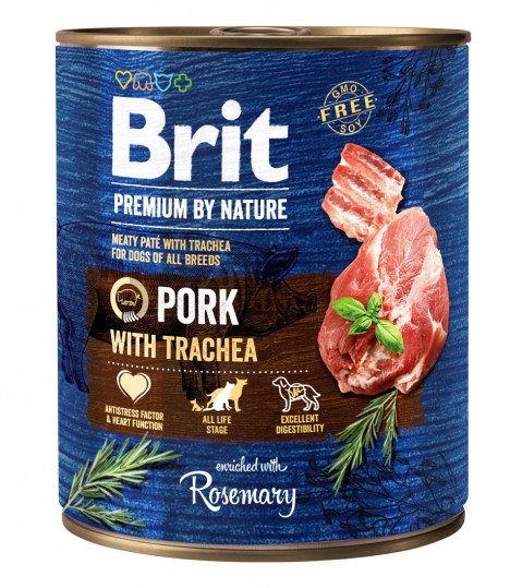 BRIT Premium by nature Pork with Trachea - vlhké krmivo pro psy - 800g - Fotogalerie 1