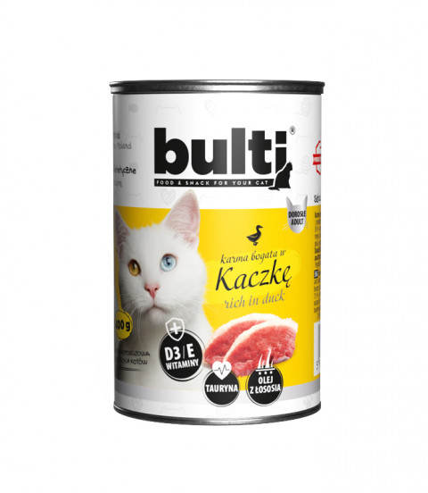BULTI Mielonka Mix 6 příchutí - vlhké krmivo pro kočky - 36x400g - Fotogalerie 8