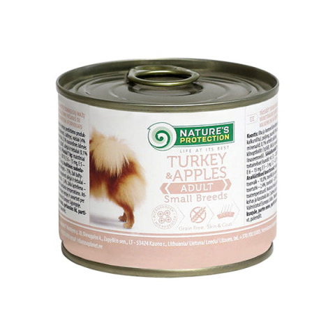 NATURE'S OCHRANA Adult Small Turkey and Apples - vlhké krmivo pro psy - 200 g - Fotogalerie 1