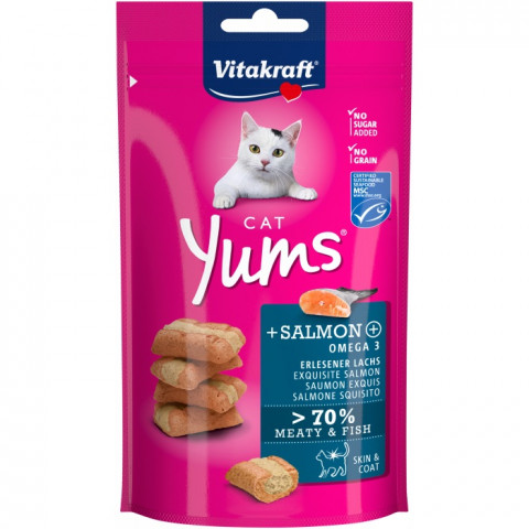 VITAKRAFT Cat Yums Salmon - pamlsek pro kočky - 40 g - Fotogalerie 1
