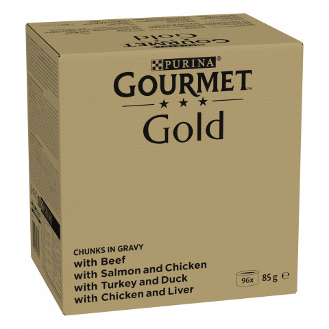 PURINA GOURMET GOLD Kousky v omáčce Mix 4 Flavors - mokré krmivo pro kočky - 96x85g - Fotogalerie 4