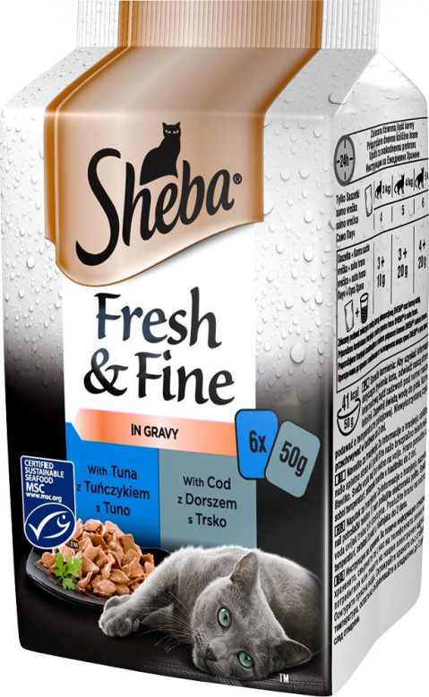 Sheba Fresh & Fine Mini rybí pokrmy v omáčce 6 x 50g - Fotogalerie 1