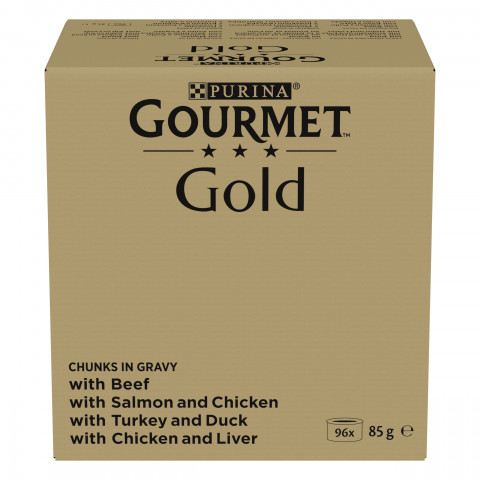 PURINA GOURMET GOLD Kousky v omáčce Mix 4 Flavors - mokré krmivo pro kočky - 96x85g - Fotogalerie 1