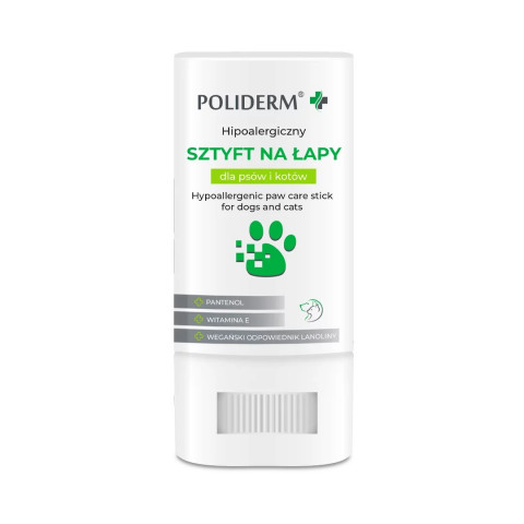 POLIDERM hypoalergenní tyčinka na tlapky pro psa a kočku – 14,5g - Fotogalerie 1