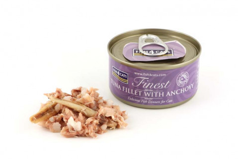 FISH4CATS Tuna fillet with anchovy - mokré krmivo pro kočky - 12x70g - Fotogalerie 4