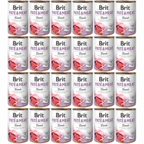 BRIT Paté & Meat Lamb - vlhké krmivo pro psy - 24x400g - Fotogalerie 1