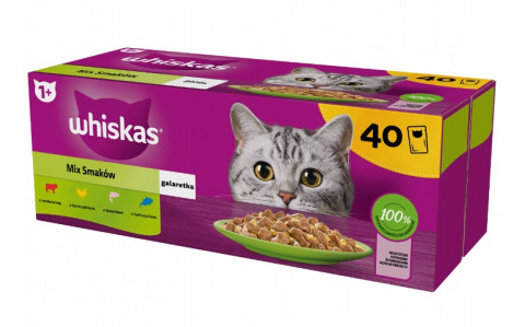 WHISKAS Mix Favourites in jelly - mokré krmivo pro kočky - 40x85 g - Fotogalerie 1