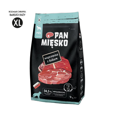 Mr. Pork Maso s divokým raberem XL - suché krmivo pro psy - 9 kg - Fotogalerie 1