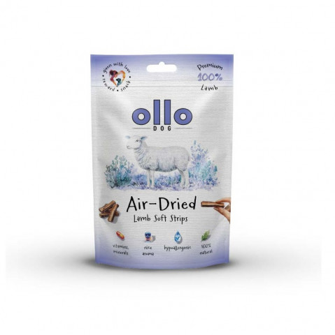 OLLO Air-Dried Lamb strips - pamlsek pro psa - 80g - Fotogalerie 1