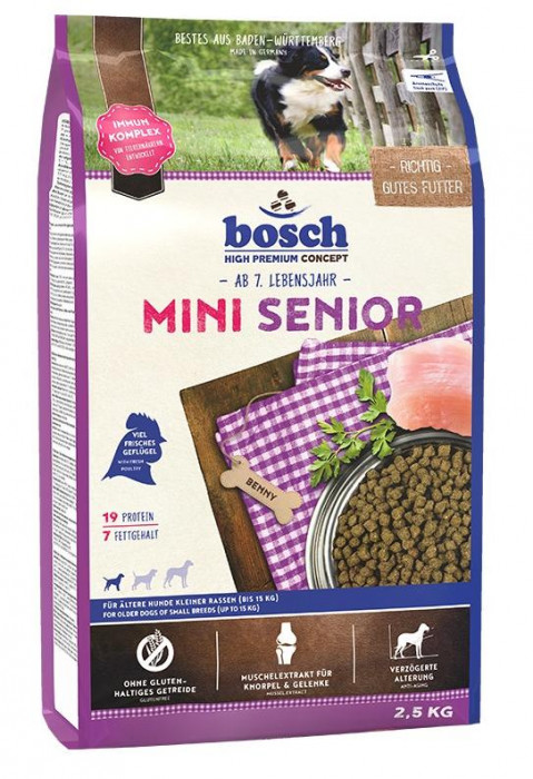 BOSCH Mini Senior - suché krmivo pro psy - 2,5 kg - Fotogalerie 1