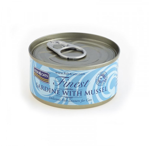 FISH4CATS Sardine with mussel - mokré krmivo pro kočky - 6x70g - Fotogalerie 3