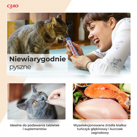 INABA Churu Kuře s krevetami Kočičí pochoutka - 4x14 g - Fotogalerie 6