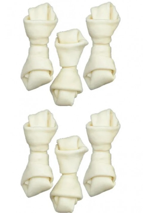 ZOLUX Knotted white bone - žvýkačka pro psa - 54g - Fotogalerie 1