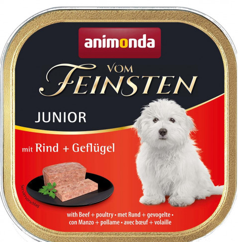 ANIMONDA Vom Feinsten Junior Beef with poultry - mokré krmivo pro psy - 150g - Fotogalerie 1