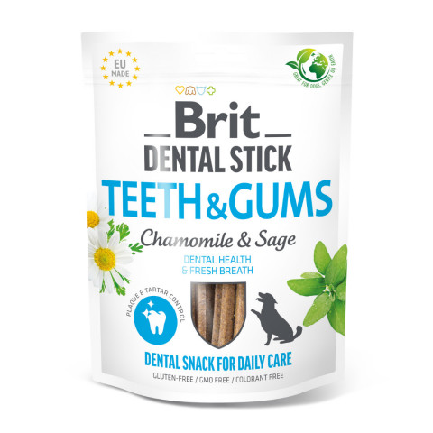 BRIT Dental Stick Teeth & Gums Cahmomile - pamlsek pro psy - 251 g - Fotogalerie 1