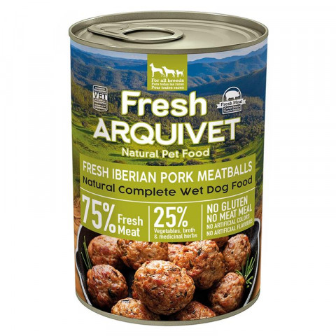 ARQUIVET Fresh Iberian Pork Meatballs - mokré krmivo pro psy - 400g - Fotogalerie 1