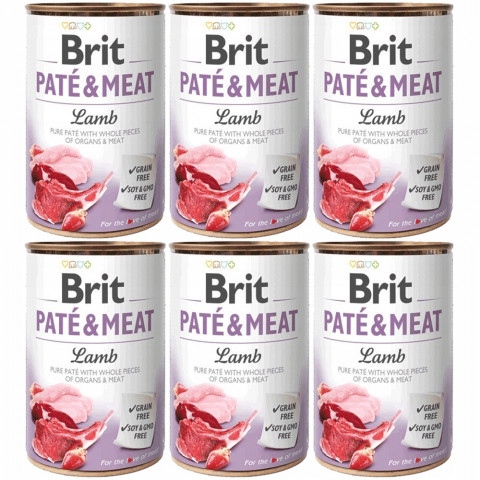 BRIT Paté & Meat Lamb mokré krmivo pro psy - 6x400g - Fotogalerie 1