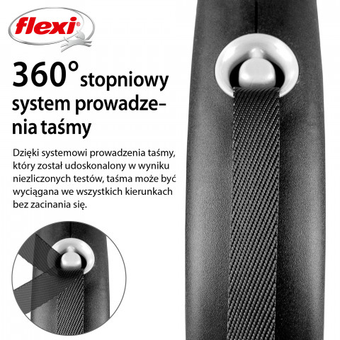 Flexi Black Design M 5 m Zatahovací vodítko - Fotogalerie 3