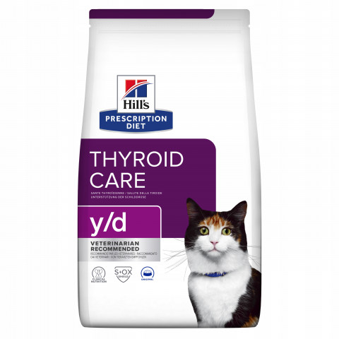 HILL'S PRESCRIPTION DIET Feline y/d Suché krmivo pro kočky 1,5 kg - Fotogalerie 1