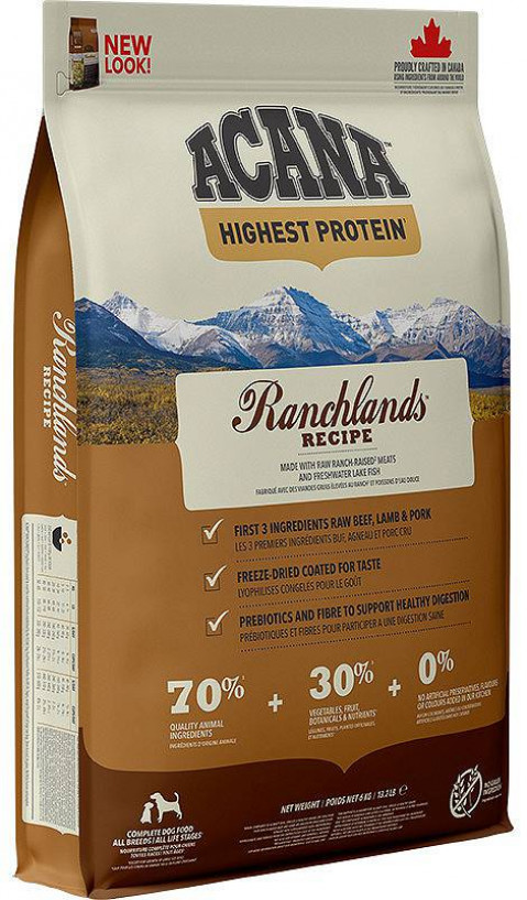ACANA Highest Protein Ranchlands - suché krmivo pro psy - 6 kg - Fotogalerie 1