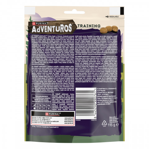 PURINA Adventuros Tréninková pochoutka pro psy ze zvěřiny - 115g - Fotogalerie 3