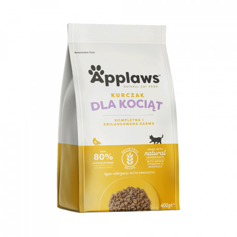 APPLAWS Kitten Chicken - suché krmivo pro kočky - 400g - Fotogalerie 1