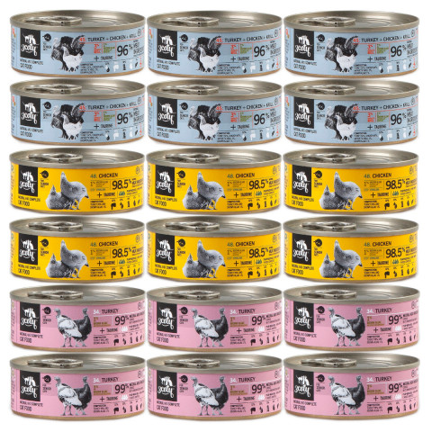 3COTY Senior MIX 3 příchutí – mokré krmivo pro kočky – 18x80g - Fotogalerie 1