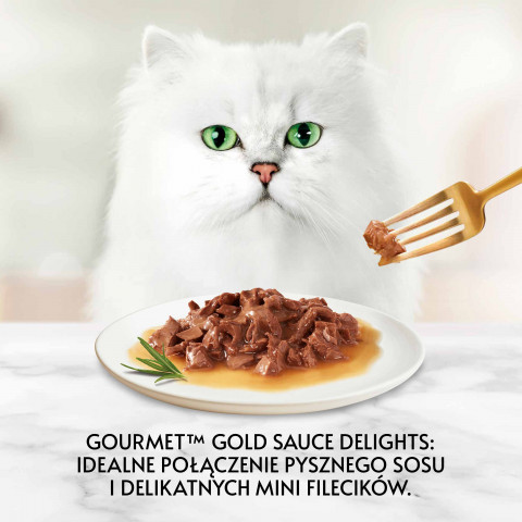 GOURMET Gold Sauce Delight Hovězí - mokré krmivo pro kočky - 85 g - Fotogalerie 10
