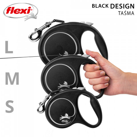 Flexi Black Design M 5 m Zatahovací vodítko - Fotogalerie 6