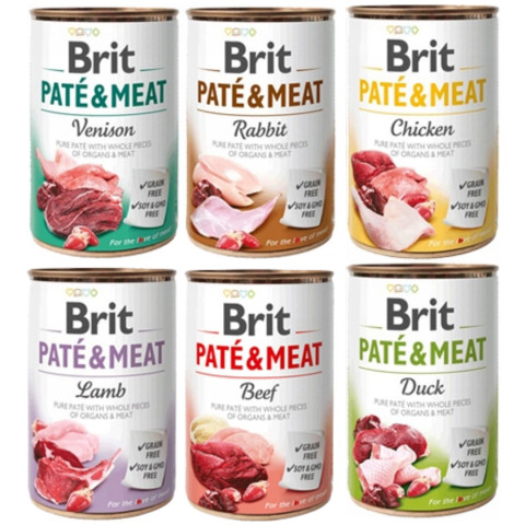 BRIT Paté & Meat Mix příchutě - mokré krmivo pro psy - 6x800g - Fotogalerie 1