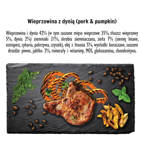 PAKA ZWIERZAKA Pork with pumpkin L - suché krmivo pro psy - 9kg - Fotogalerie 3