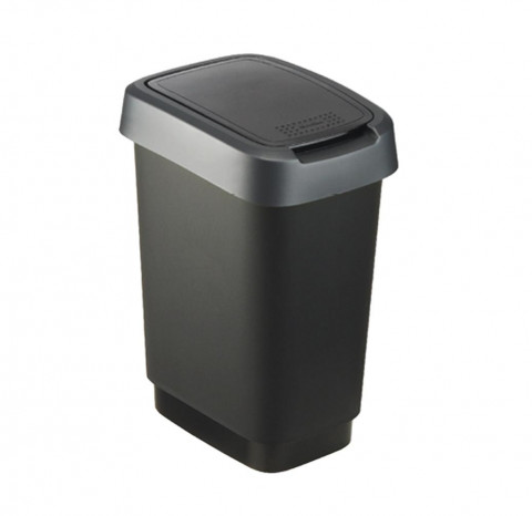 ROTHO Twist Silver - odpadkový koš – 10l - Fotogalerie 1