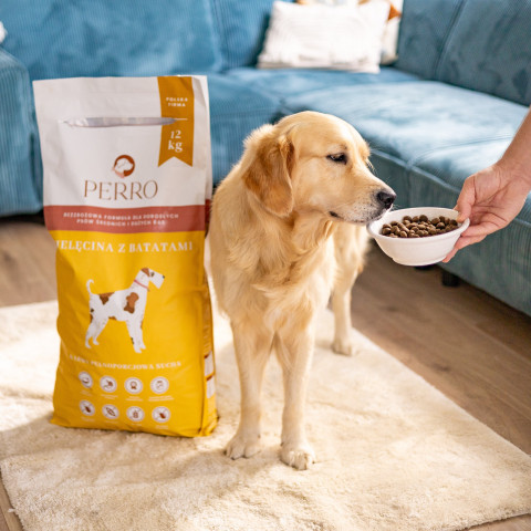 PERRO Veal with sweet potatoes Medium and large breeds - suché krmivo pro psy - 12kg - Fotogalerie 2