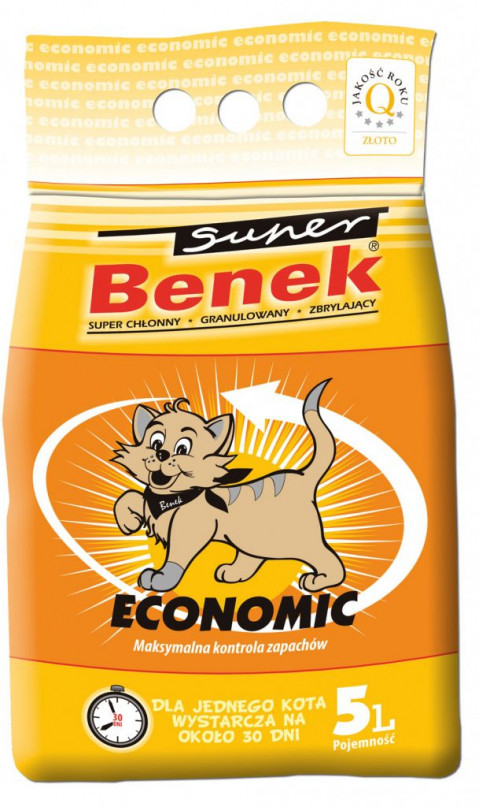 CERTECH Super Benek Economic - hrudkující stelivo pro kočky 5l - Fotogalerie 1