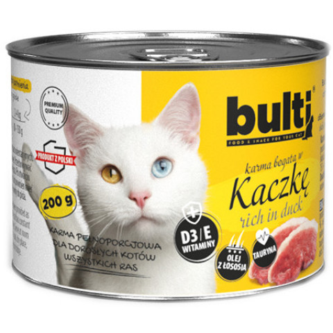 BULTI Mielonka MIX 5 příchutí - vlhké krmivo pro kočky - 30x200g - Fotogalerie 2