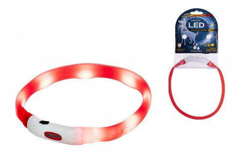 HILTON LED silikonový 1,4x0,8x40 cm s USB - obojek pro psy - Fotogalerie 2