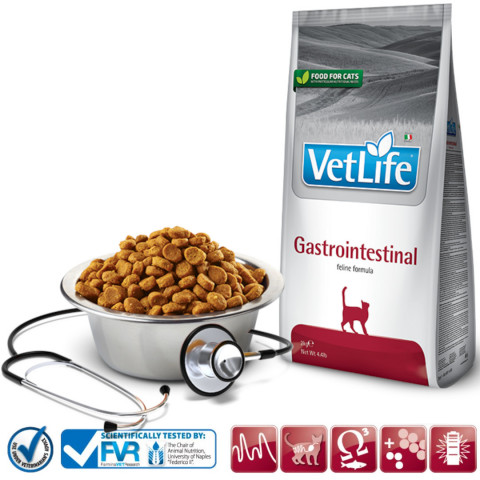 FARMINA Vet Life Gastrointestinal Feline suché krmivo pro kočky - 2kg - Fotogalerie 2