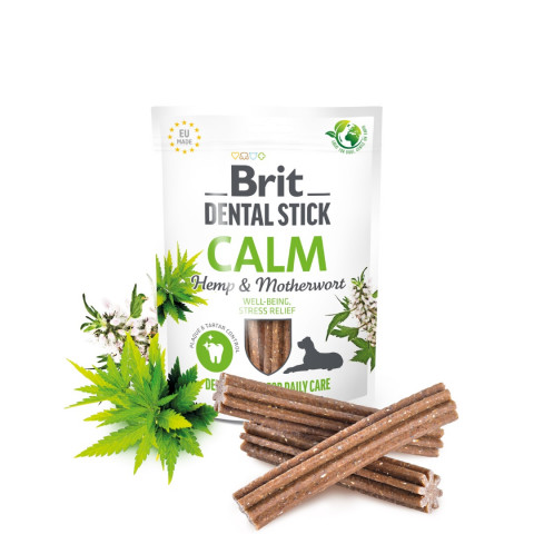 BRIT Dental Stick Calm Hemp & Materwort - pamlsek pro psy - 251 g - Fotogalerie 2