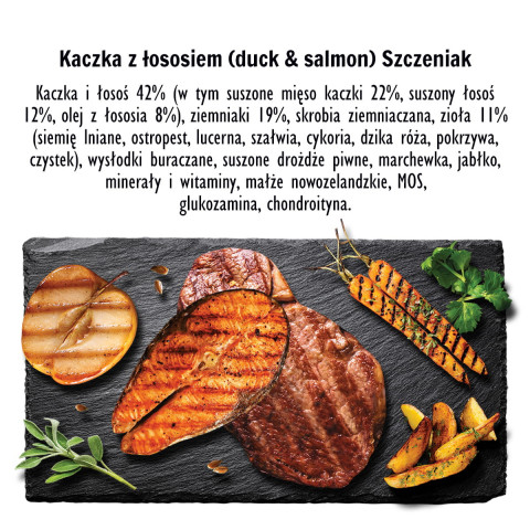 PAKA ZWIERZAKA Puppy Duck with salmon S - suché krmivo pro psy - 3kg - Fotogalerie 3
