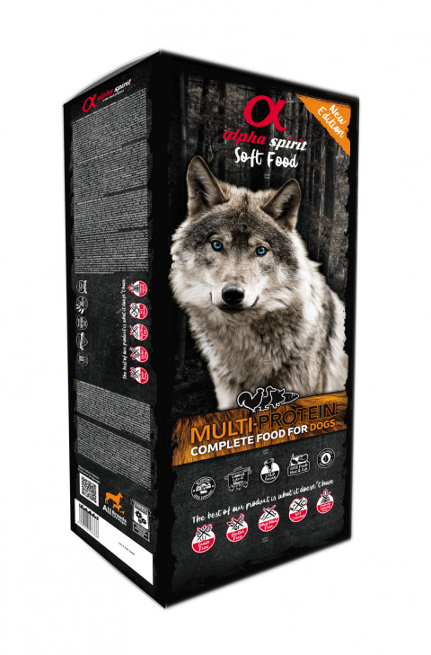 ALPHA SPIRIT Soft food Multiprotein - polovlhké krmivo pro psa - 9kg - Fotogalerie 1