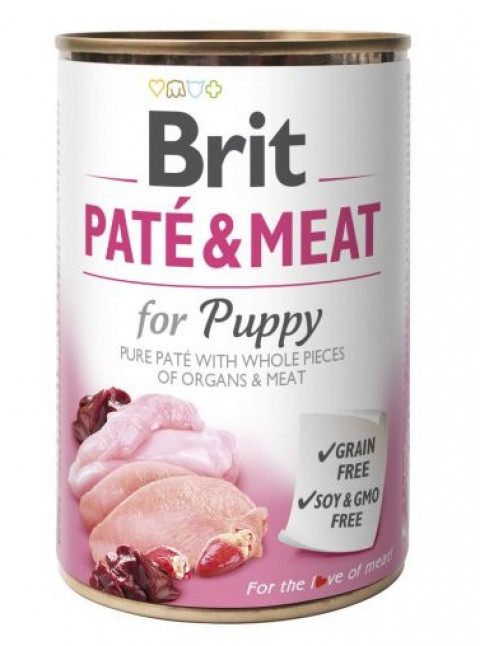 BRIT Paté & Meat Puppy Chicken - mokré krmivo pro psy - 6x400g - Fotogalerie 2