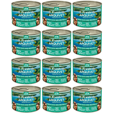 ARQUIVET Fresh Duck Mini Meatballs - vlhké krmivo pro psy - 12x200g - Fotogalerie 1
