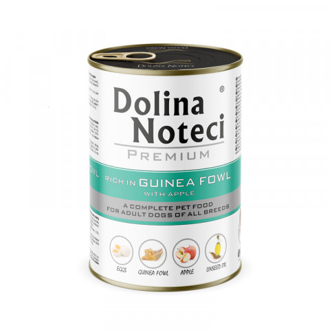 DOLINA NOTECI Premium Rich in guinea fowl with apple - vlhké krmivo pro psy - 400g - Fotogalerie 1