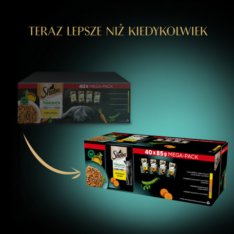 SHEBA Nature's Collection Poultry Flavors in jelly - mokré krmivo pro kočky - 40 x 85g - Fotogalerie 4