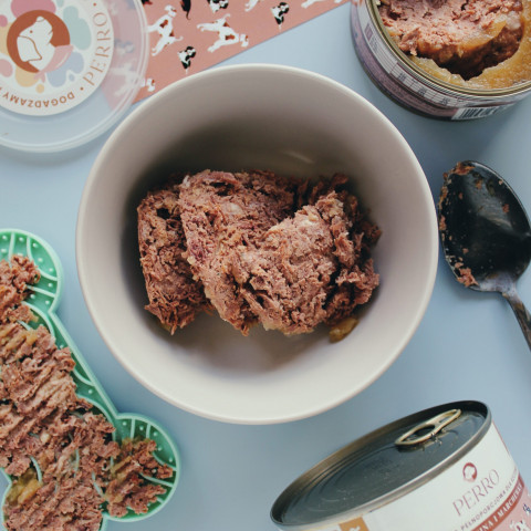 PERRO Junior Pork with carrot - mokré krmivo pro psy - 850g - Fotogalerie 2