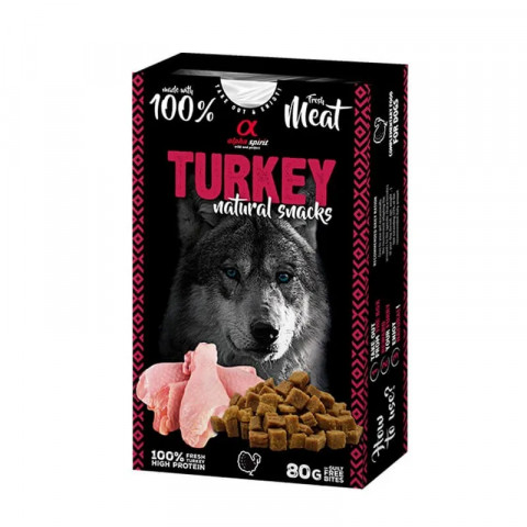 ALPHA SPIRIT Krůta natural snacks - pamlsek pro psa - 80g - Fotogalerie 1